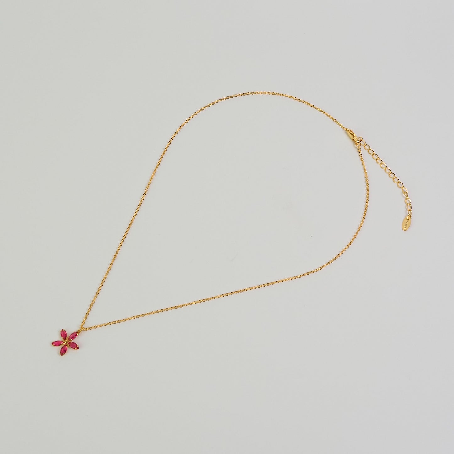 Colar pétala rosa dourado - margê atelier