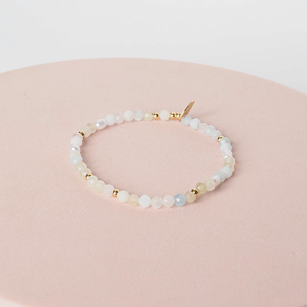 Pulseira pedras pastel