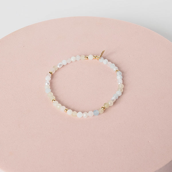 Pulseira pedras pastel