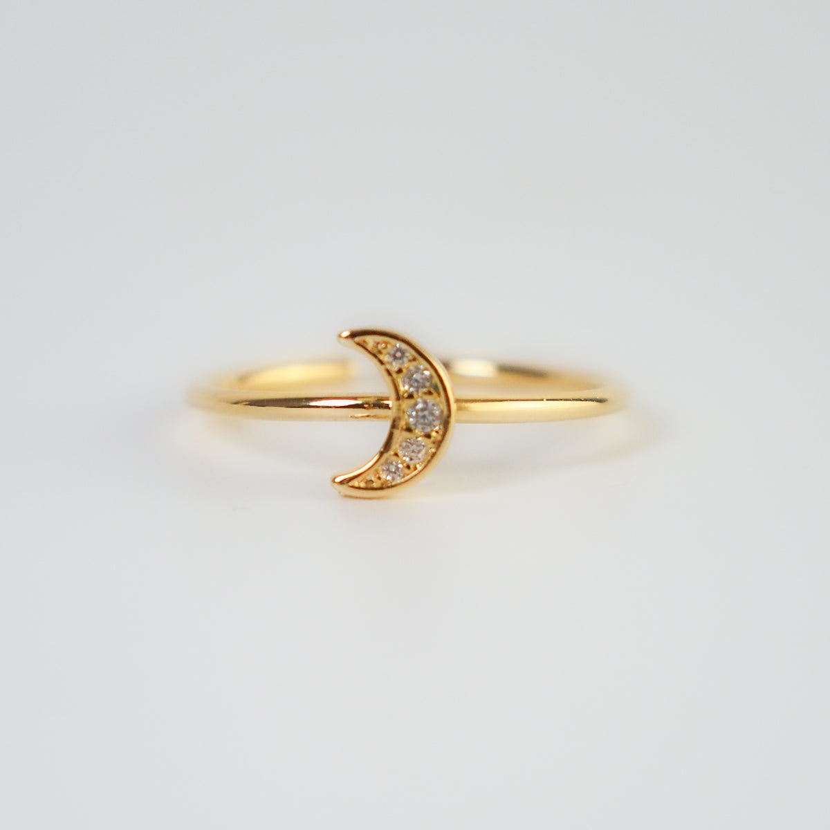 Anel Lua dourado