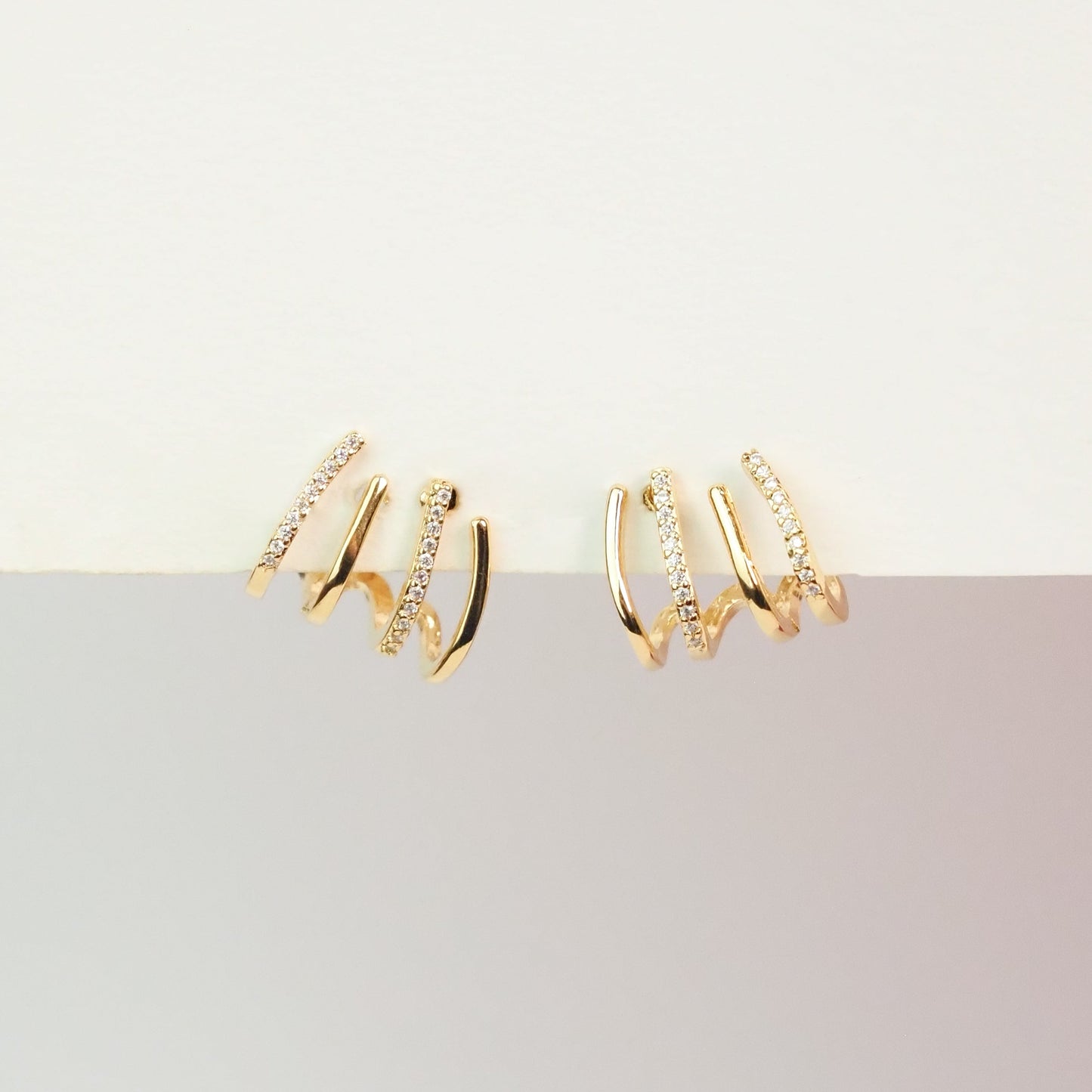 Brinco earcuff argolas dourado