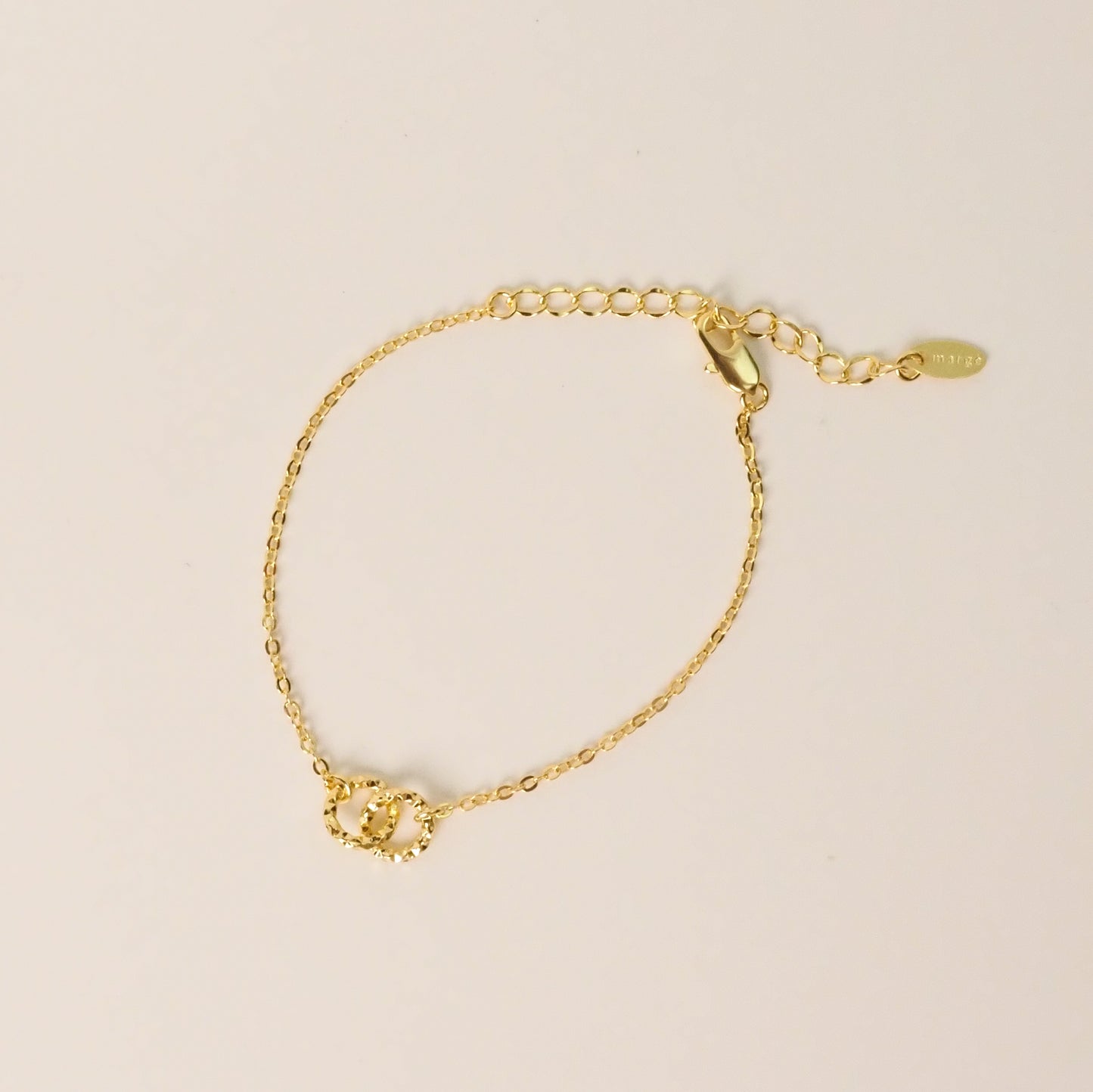 Kit colar e pulseira aliança dourado