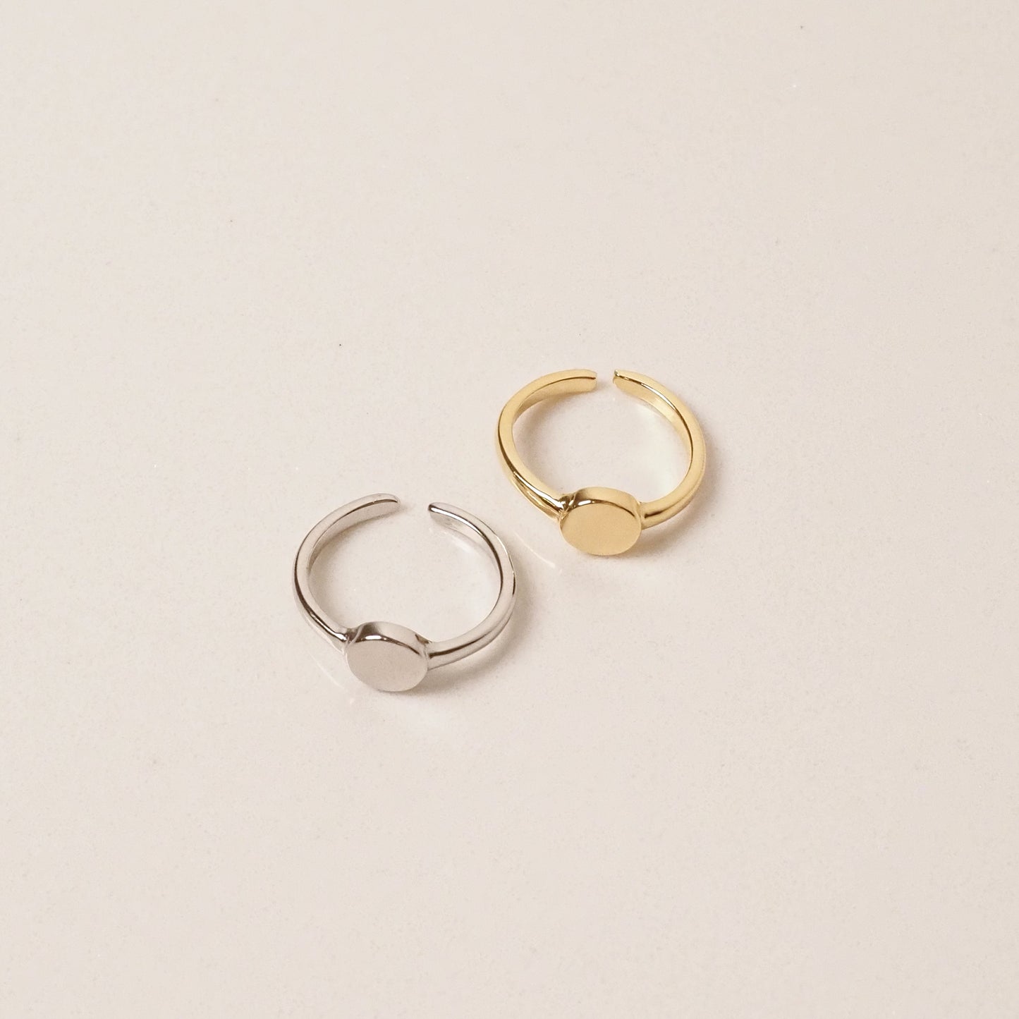 Anel medalha dourado
