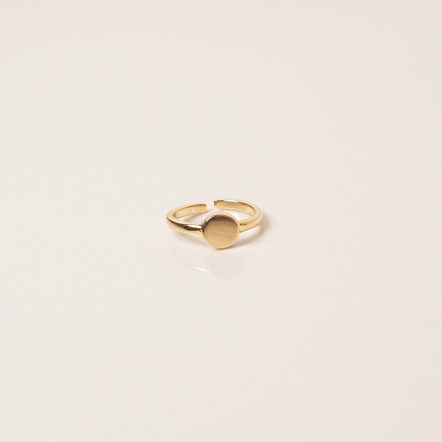 Anel medalha dourado