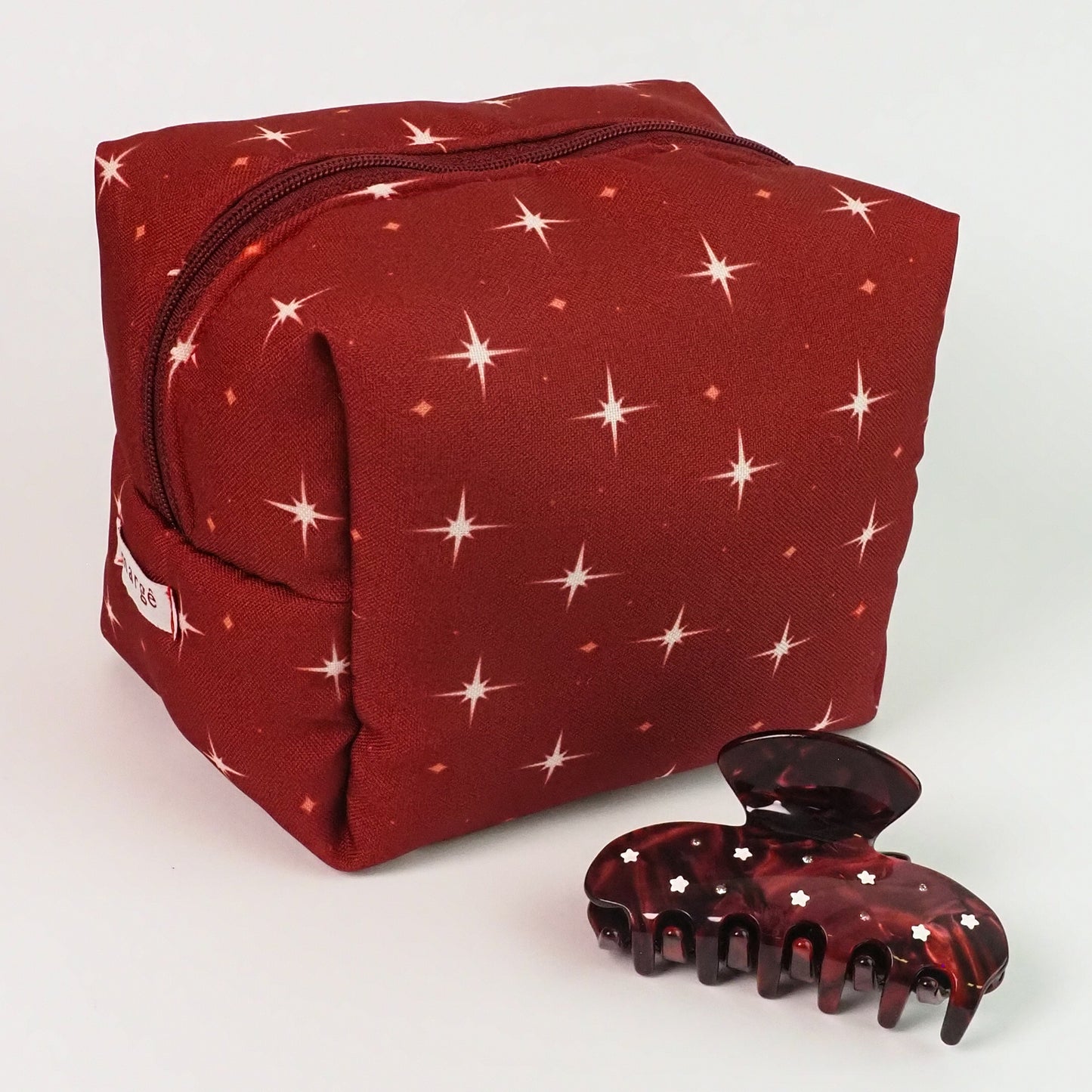 Necessaire estrelada vinho