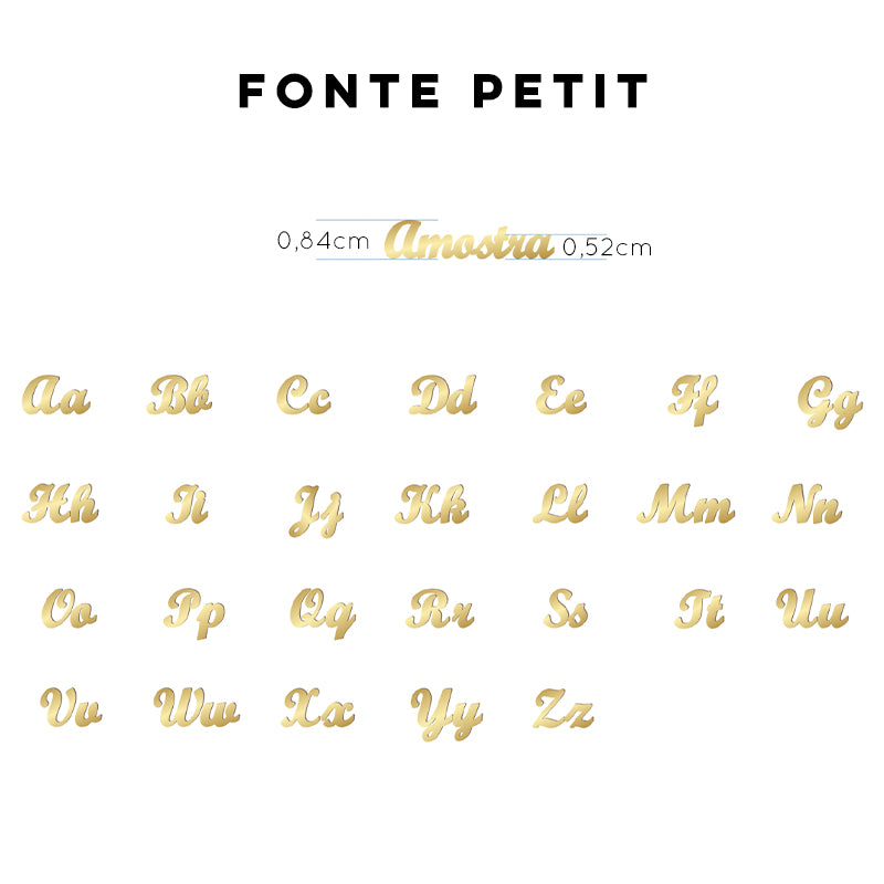 Colar Nome personalizado dourado