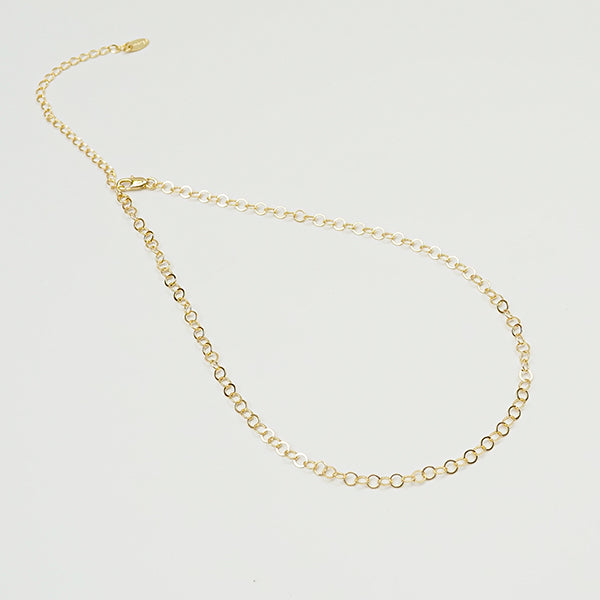 Choker elos círculos dourada - margê atelier