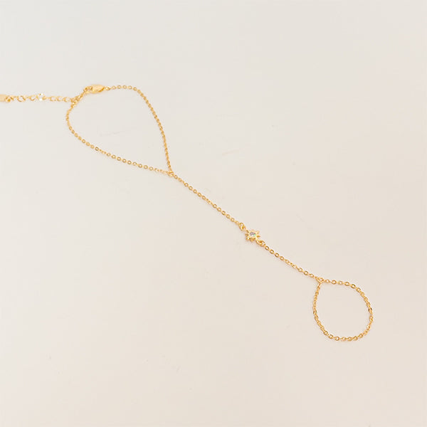 Hand Chain estrela dourado