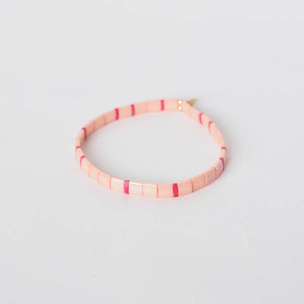 Pulseira iris laranja vermelha