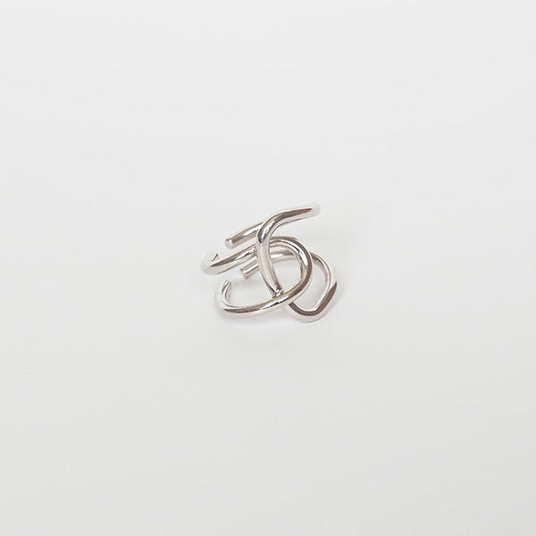 Anel nó prateado - margê atelier