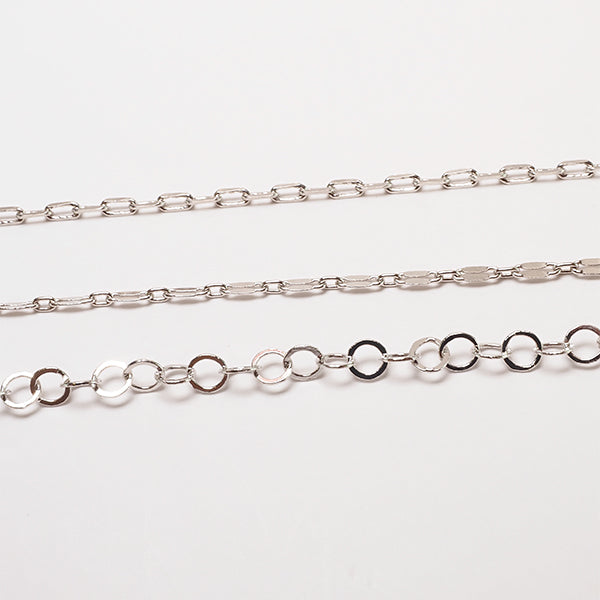 Trio de Chokers prateado - margê atelier
