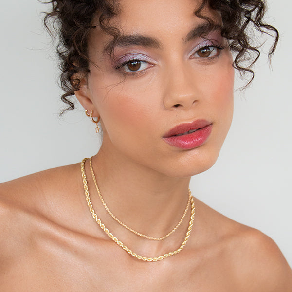 Choker cordão baiano bold dourado - margê atelier