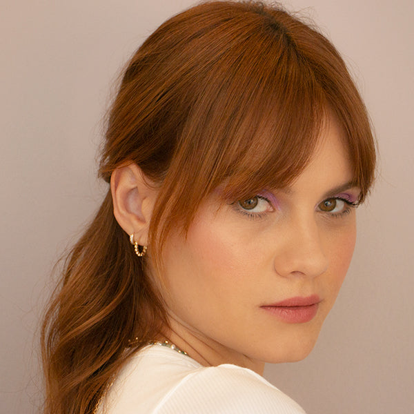 Argola bolinhas - margê atelier