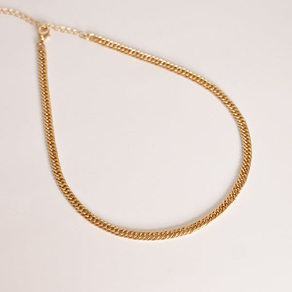 Choker grumet fininha dourada - margê atelier