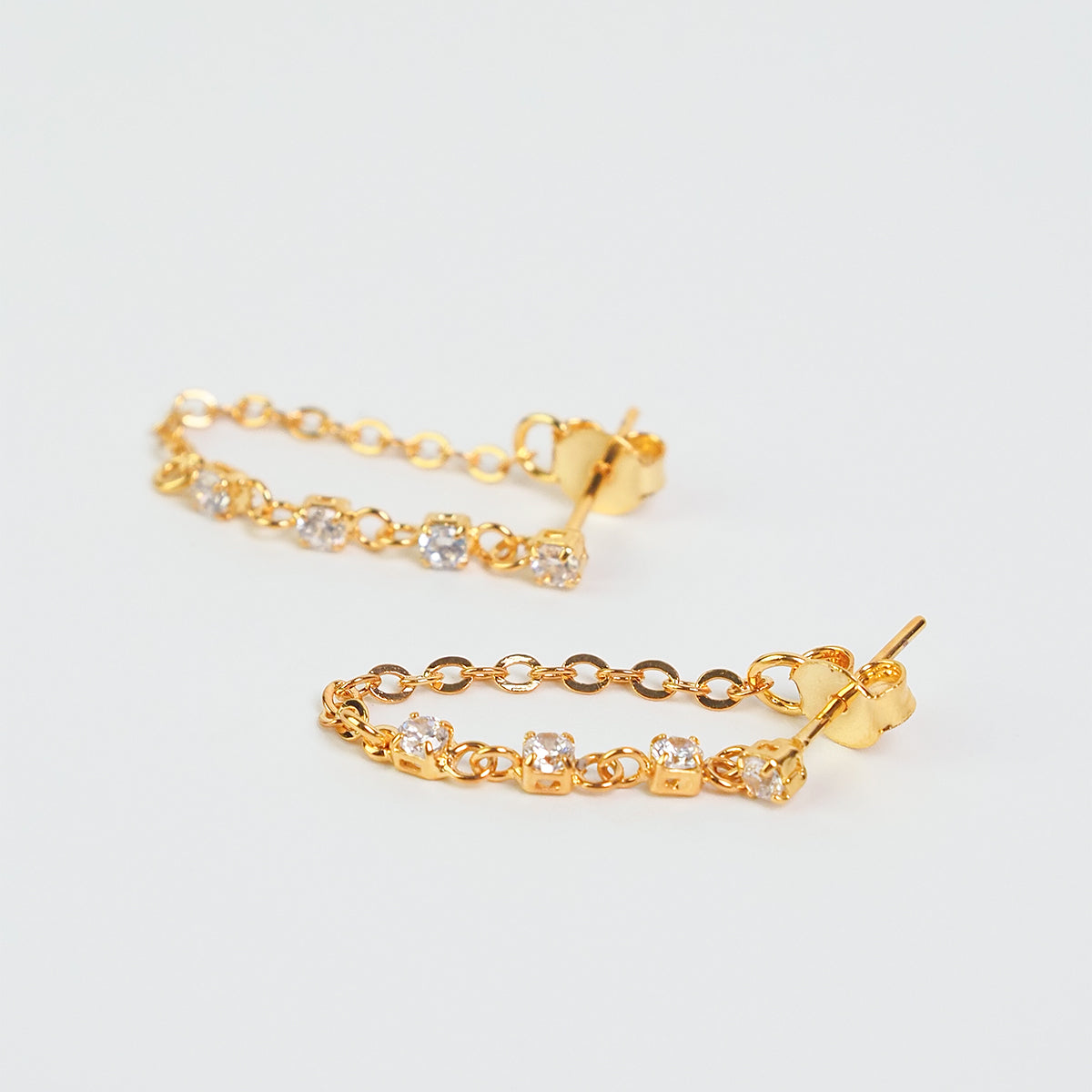 Kit zirconia corrente dourado - margê atelier