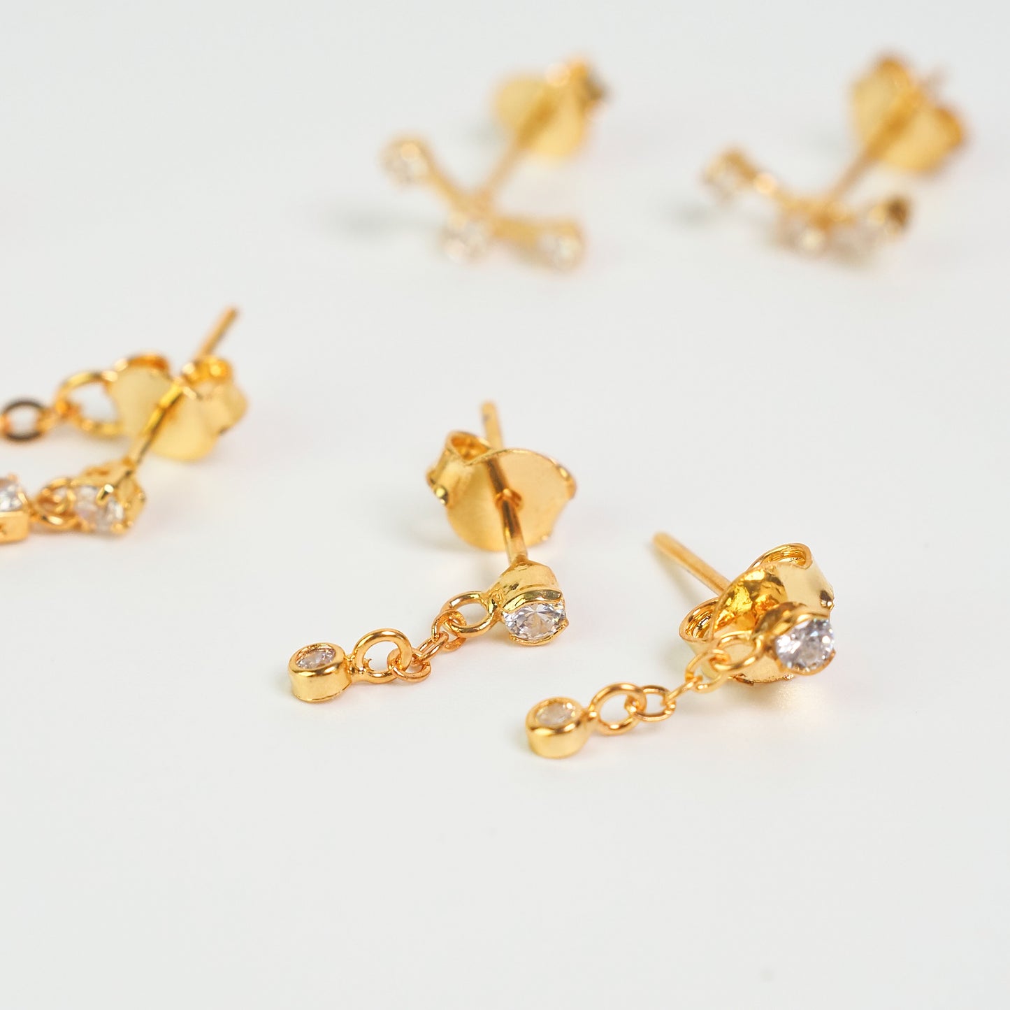 Kit zirconia corrente dourado - margê atelier