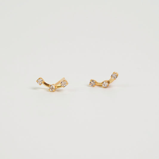 Earcuff zirconias petit dourado - margê atelier