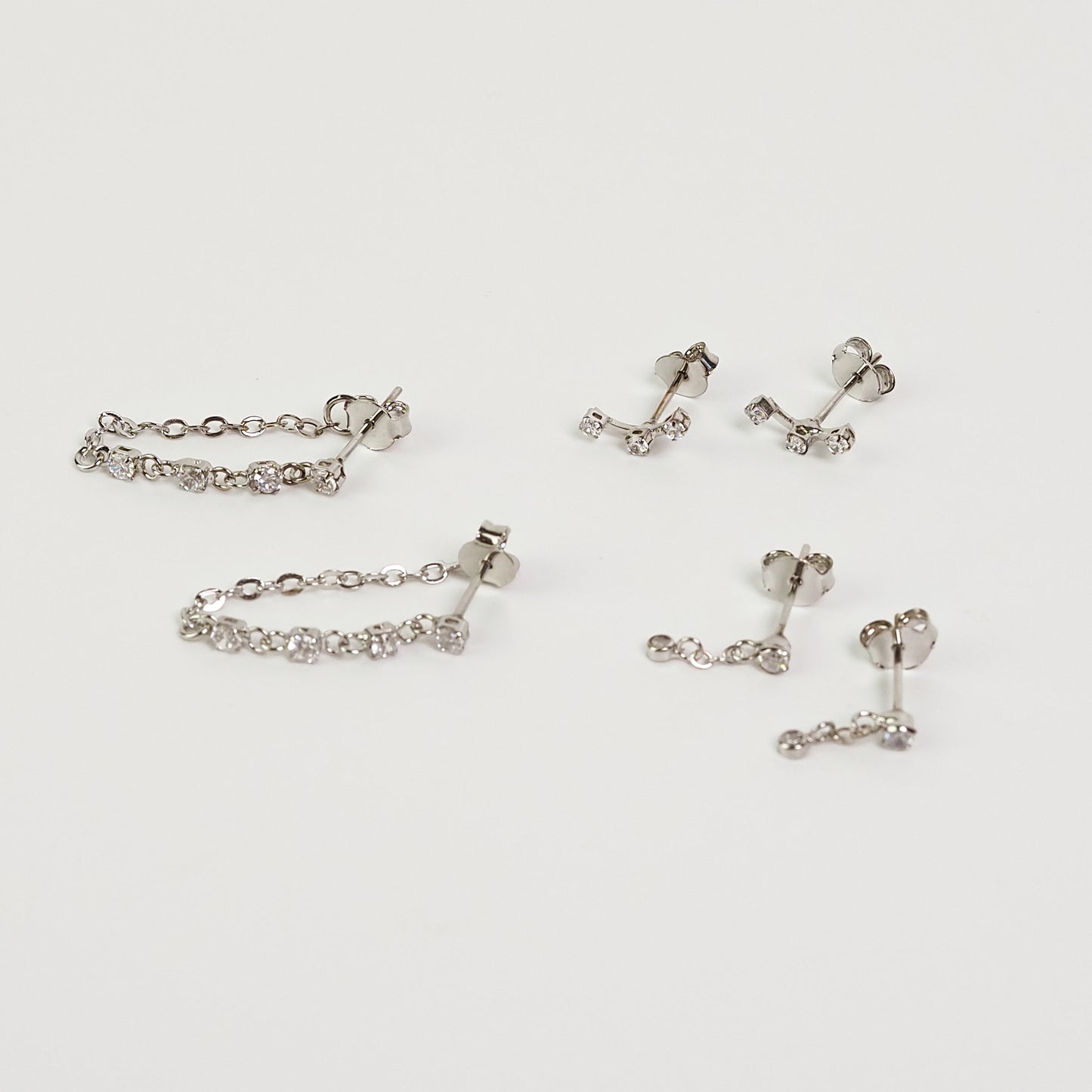 Kit zirconia corrente prateado - margê atelier