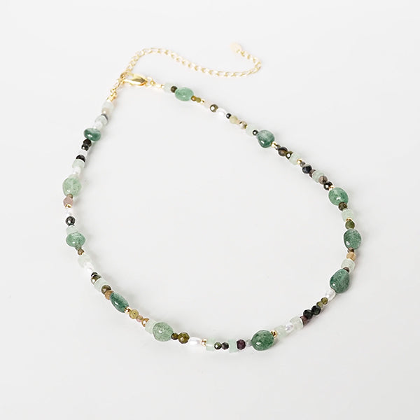 Choker pedras verde verdinhas