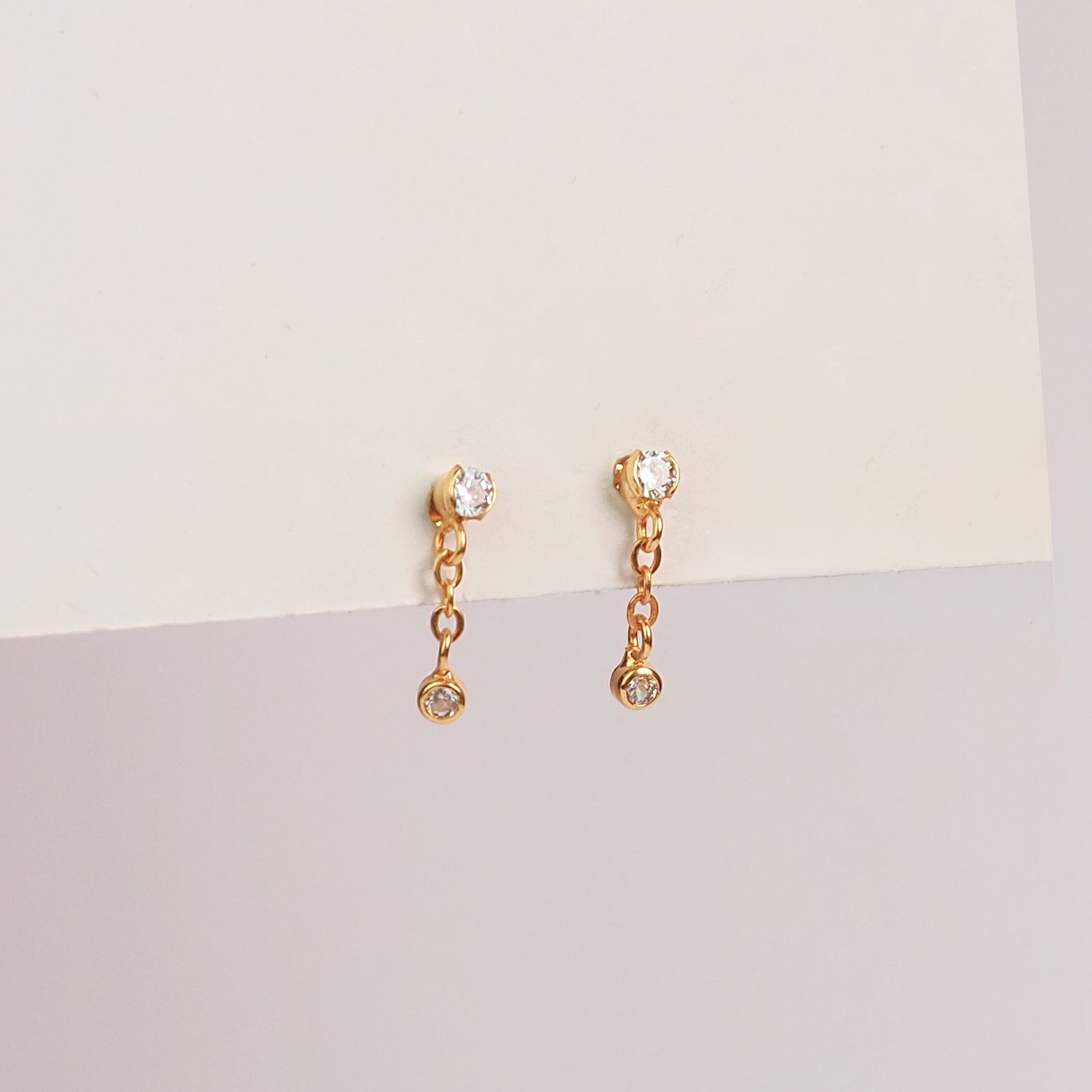 Kit zirconia corrente dourado - margê atelier