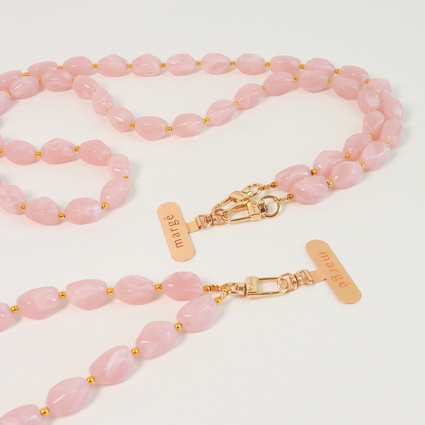 Kit de alças pedras rosa