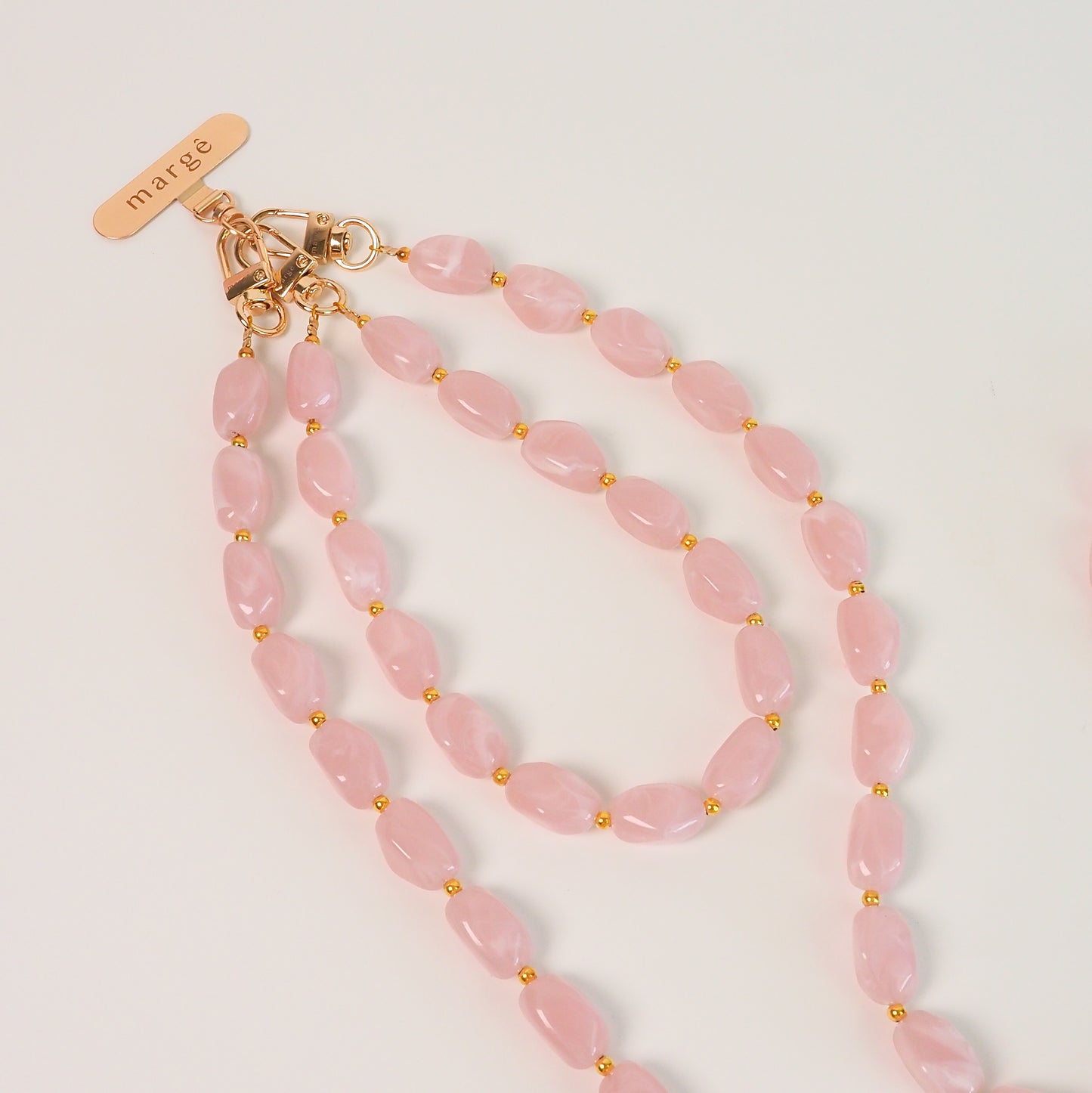 Kit de alças pedras rosa