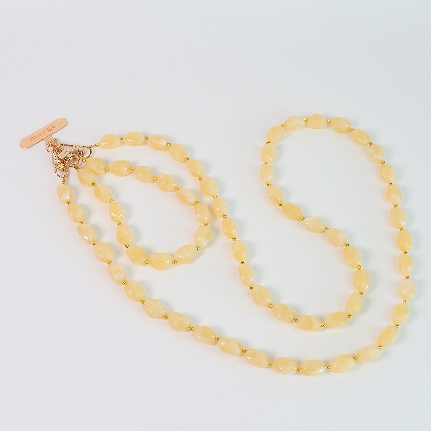 Kit de alças pedras creme