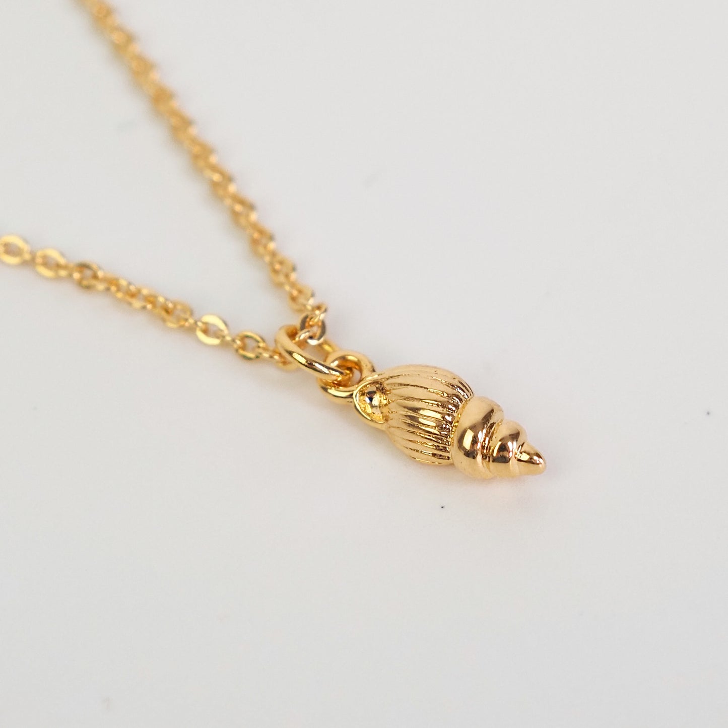 Colar concha dourado