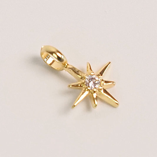 Charm estrela  dourado
