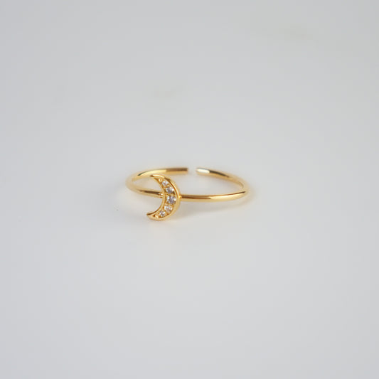 Anel Lua dourado - margê atelier