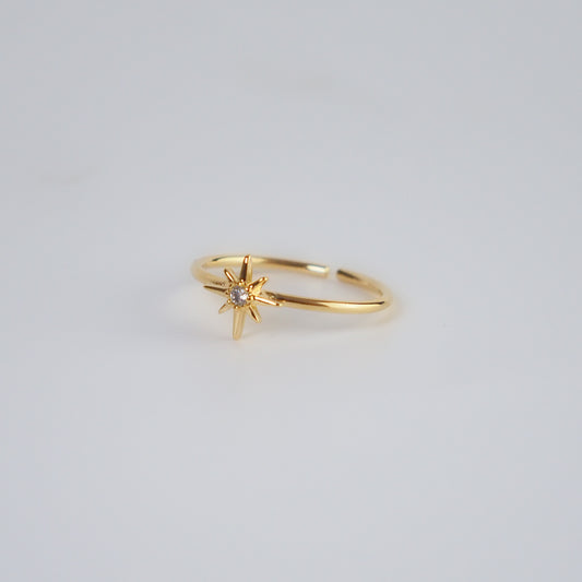 Anel estrela dourado - margê atelier