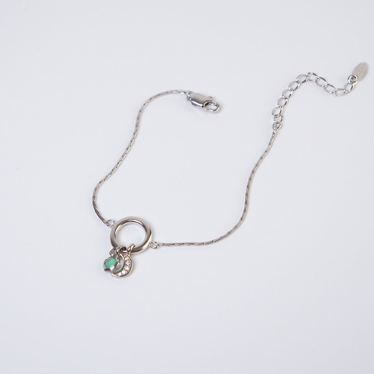 Pulseira charms prateada