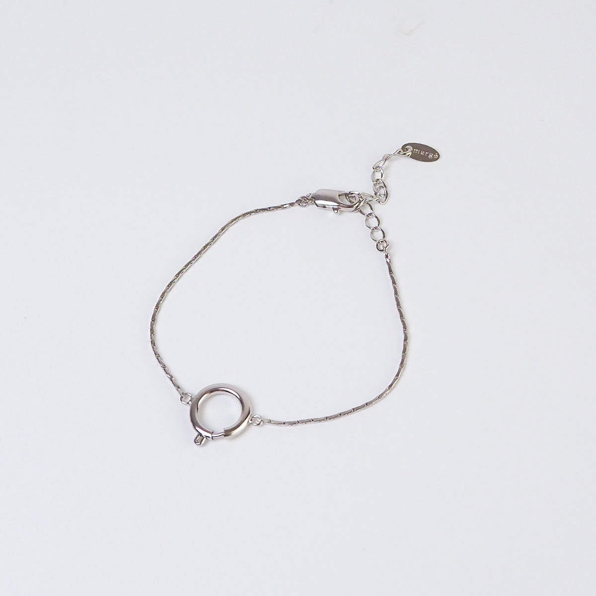 Pulseira charms prateada
