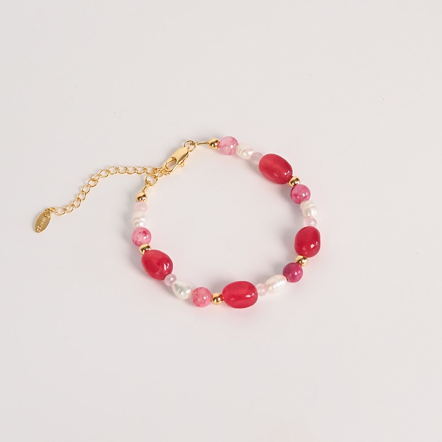 Pulseira vermelho rosa - margê atelier
