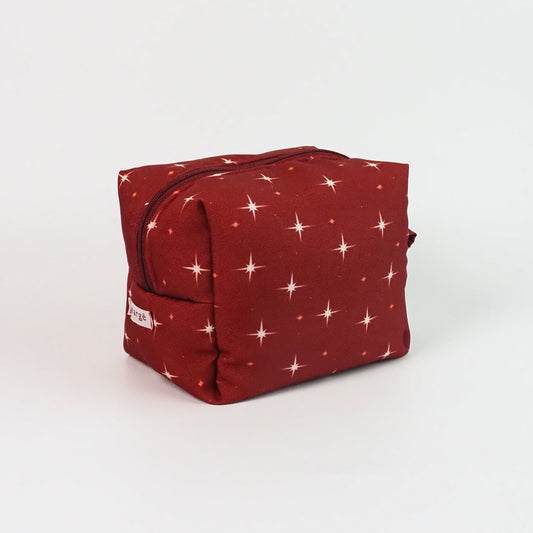 Necessaire estrelada vinho