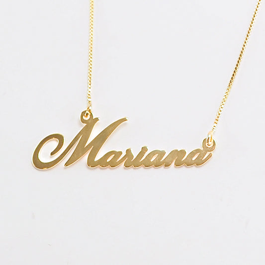 Colar Nome personalizado dourado