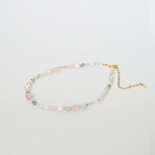 Choker pérolas pastel