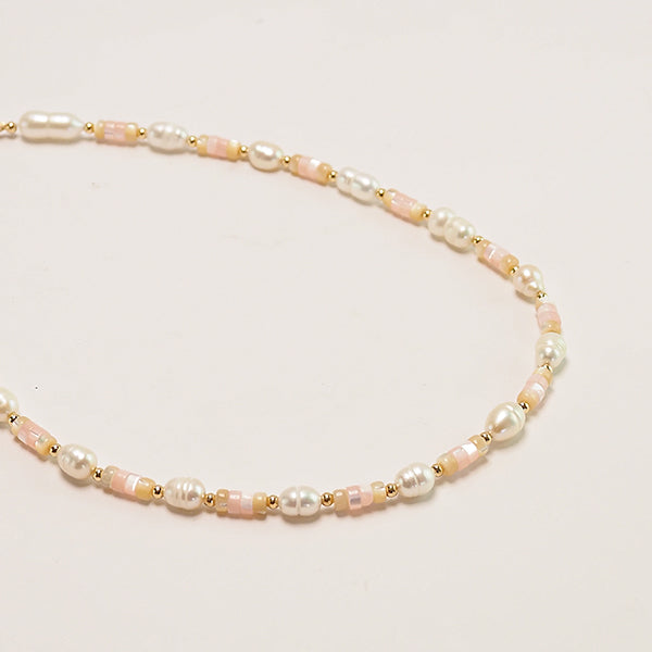 Choker discos rosa pastel