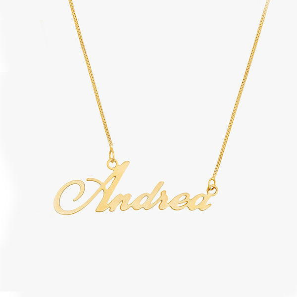 Colar Nome personalizado dourado