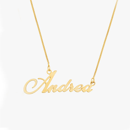 Colar Nome personalizado dourado