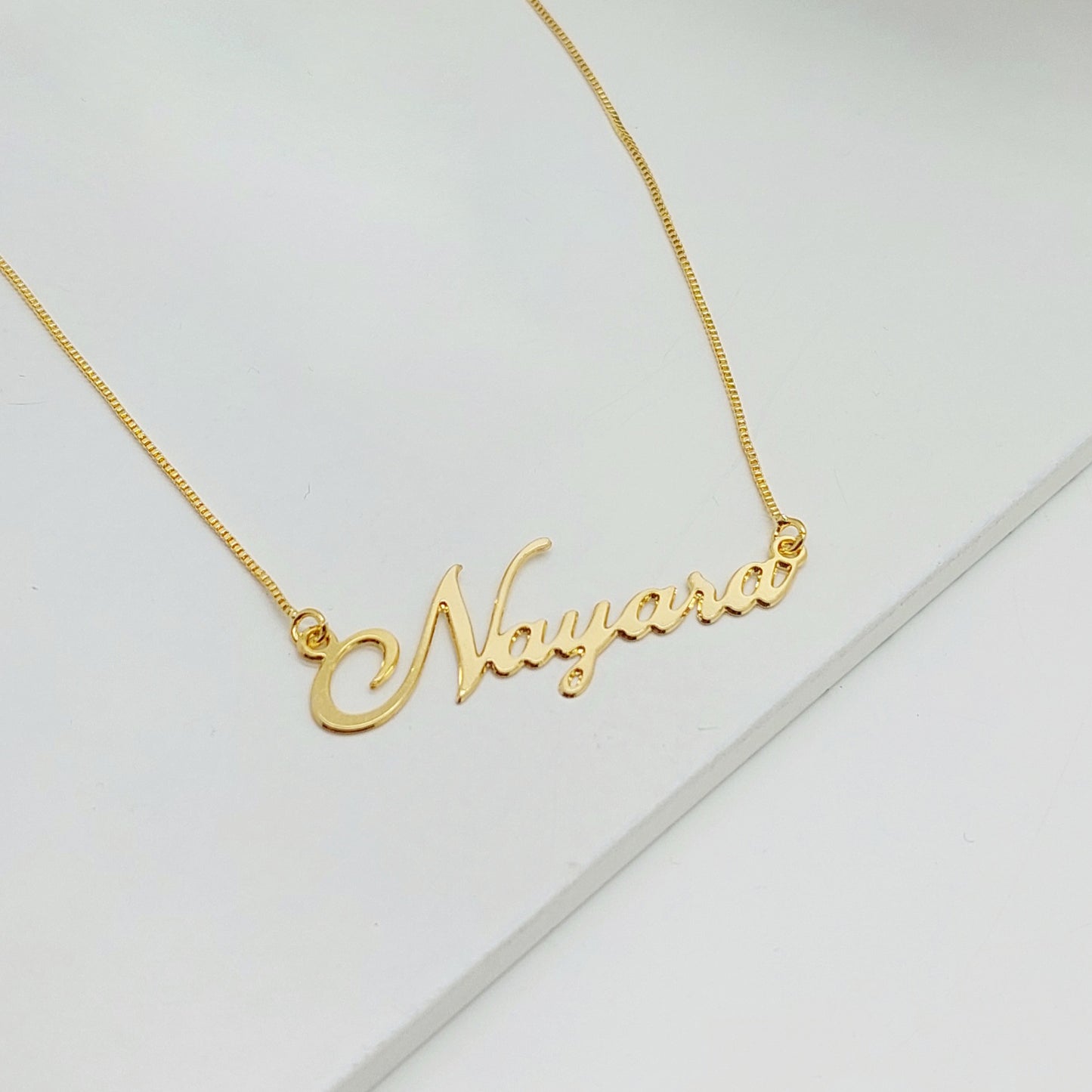 Colar Nome personalizado dourado