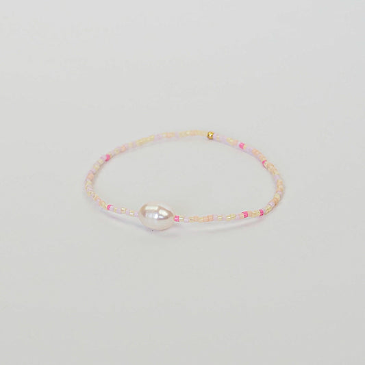 Pulseira aya rosa lilás