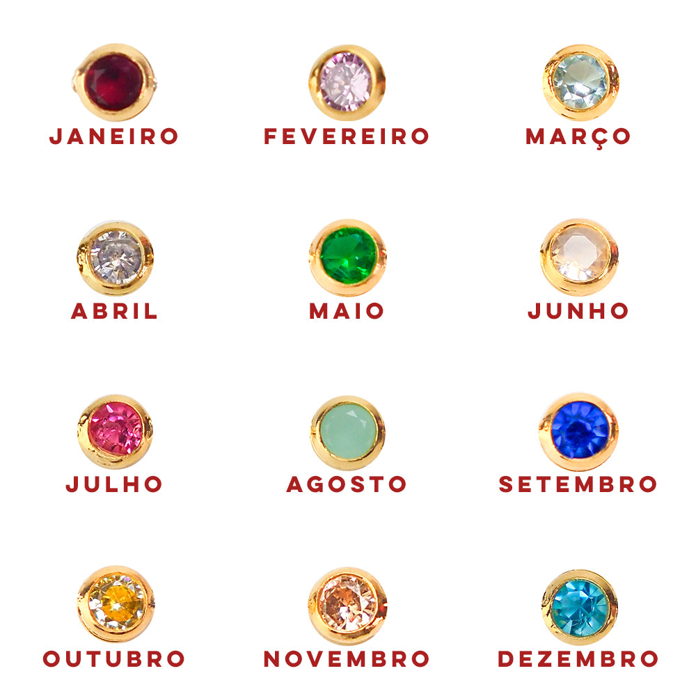 Pulseira Uma Zircônia Mês Aniversário