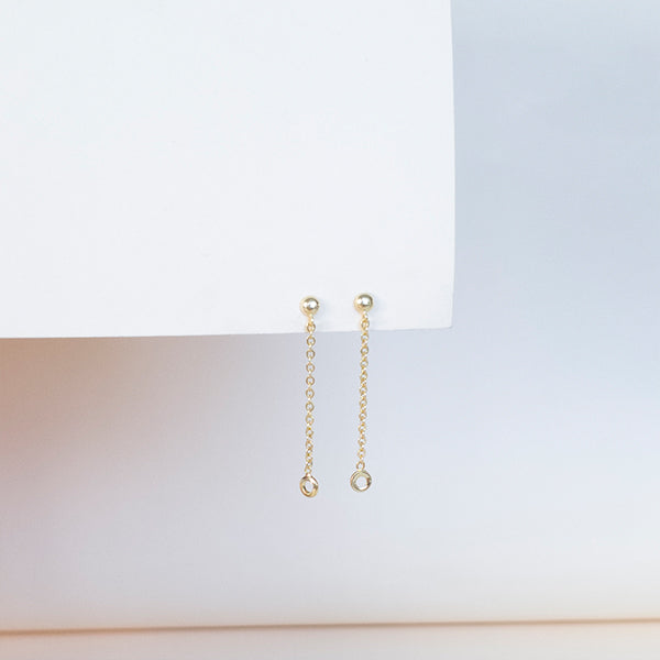 Brinco corrente dourado - margê atelier