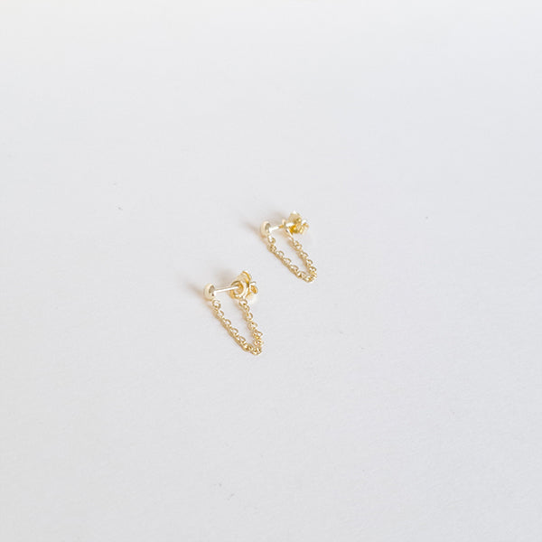 Brinco corrente dourado - margê atelier