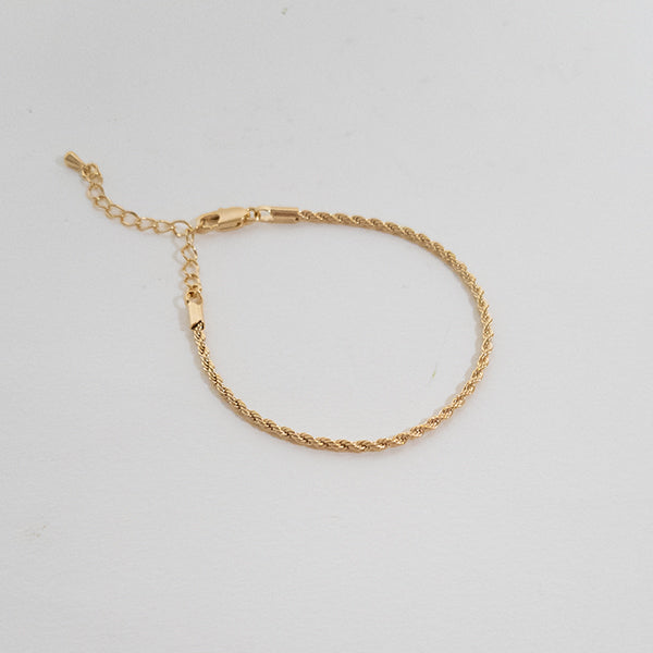 Pulseira cordão baiano dourada - margê atelier