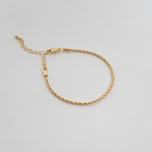 Pulseira cordão baiano dourada - margê atelier