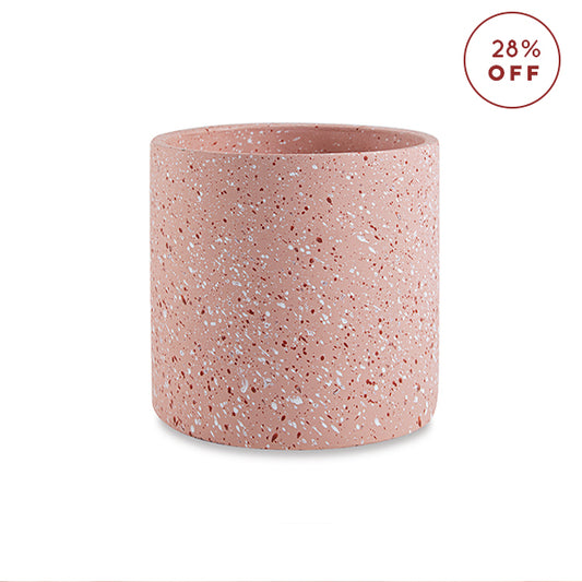 Vaso/Cachepot cimento color rosa P - margê atelier